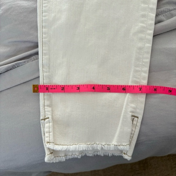 Eileen Fisher Jeans size 12, Skinny Ankle Raw Hem - Picture 2 of 14